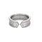 Bague 53 CARTIER - C de Cartier - Bague or gris et diamants 58 Facettes DV5845-1