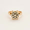 Bague 50 Bague Fleur, or jaune et diamants 58 Facettes DV0279-3