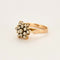 Bague 50 Bague Fleur, or jaune et diamants 58 Facettes DV0279-3