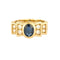 Bague 55 Bague en or jaune, saphir et diamants 58 Facettes DV6071-1