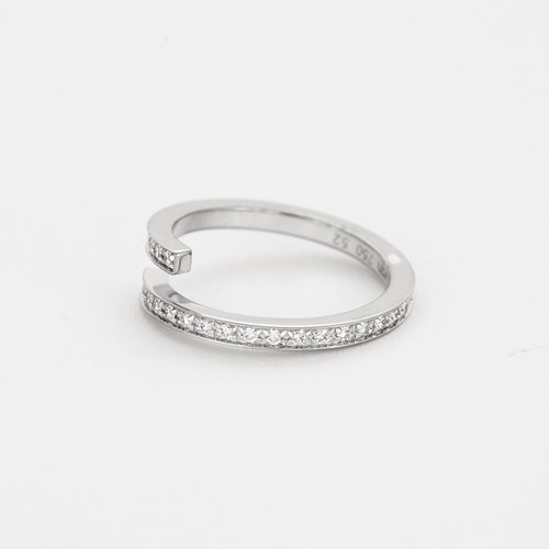 Bague 52 DINH VAN - Bague Spirale or gris diamants 58 Facettes DV6475-2