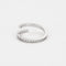Bague 52 DINH VAN - Bague Spirale or gris diamants 58 Facettes DV6475-2