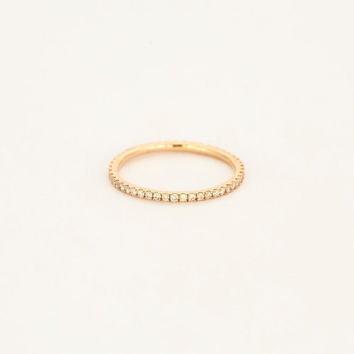 Bague 48 VANESSA TUGENDHAFT - Alliance or rose et diamants 58 Facettes DV0742-1-48-2