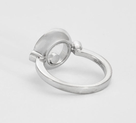 Bague 50 CHOPARD - HAPPY DIAMONDS- ICONS - Bague en or gris et diamants 58 Facettes DV0740-2-50-2