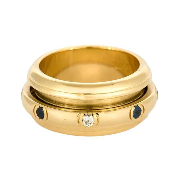 Bague 50 PIAGET - Possession - Bague en or jaune, diamants et saphir 58 Facettes DV5894-1