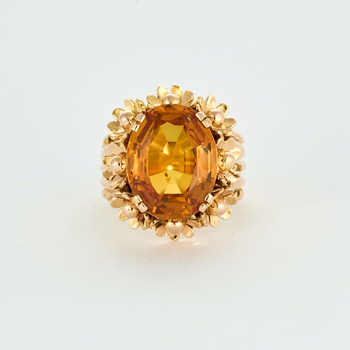 Bague 54 Bague or jaune et chrysobéryl 58 Facettes DV0730-4-54-3