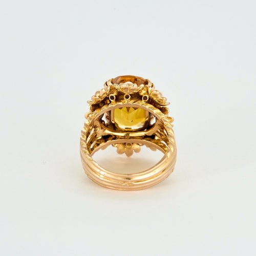 Bague 54 Bague or jaune et chrysobéryl 58 Facettes DV0730-4-54-3