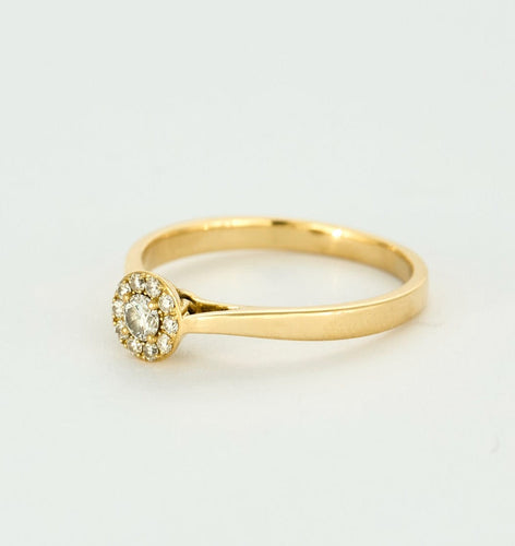 Bague 52 Bague en or jaune et diamants 58 Facettes DV6269-1