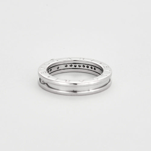 Bulgari, "B.Zero1"  Bague solitaire , or gris et diamants