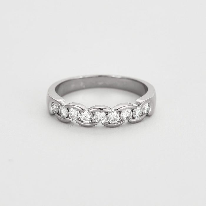 Bague 58 Bague Or gris Diamants 58 Facettes DV6602-2