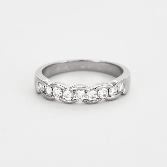 Bague 58 Bague Or gris Diamants 58 Facettes DV6602-2