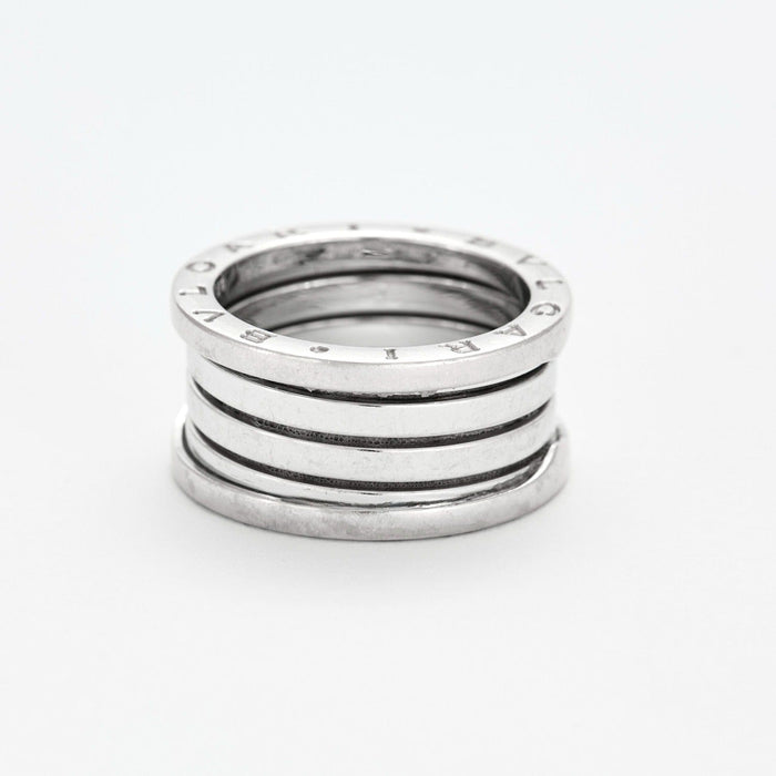 56 BULGARI- Bague B Zero 1 " Grand modèle" en Or gris 58 Facettes DV0750-1-56-3