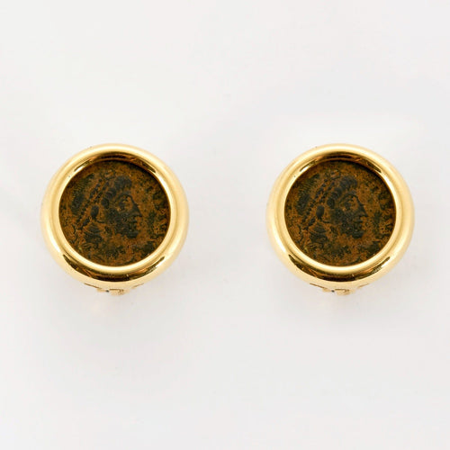 Boucles d'oreilles BULGARI- Paire de Boucles d'oreilles "Monete" en Or  jaune 58 Facettes DV0618-5