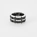 Bague 53 CHANEL - Bague souple Ultra Or gris, céramique noire 58 Facettes DV0618-2-53-2