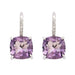 Boucles d'oreilles Boucles d'oreilles en Or gris, Améthystes et Diamants 58 Facettes DV0624-28