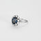 Bague 54 Bague Marguerite en or blanc, saphir et diamants 58 Facettes DV0745-1-54-3