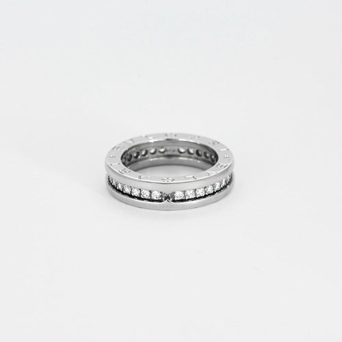 Bague 47 BULGARI- Alliance BZero 1 , Or gris et Diamants 58 Facettes DV6698-1
