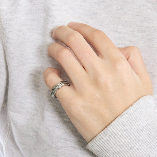 Bague 47 BULGARI- Alliance BZero 1 , Or gris et Diamants 58 Facettes DV6698-1