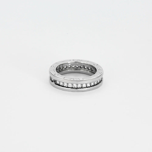 Bague 47 BULGARI- Alliance BZero 1 , Or gris et Diamants 58 Facettes DV6698-1