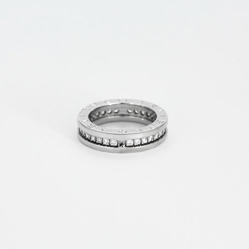 Bague 47 BULGARI- Alliance BZero 1 , Or gris et Diamants 58 Facettes DV6698-1