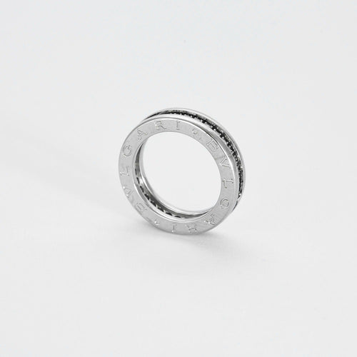 Bague 47 BULGARI- Alliance BZero 1 , Or gris et Diamants 58 Facettes DV6698-1