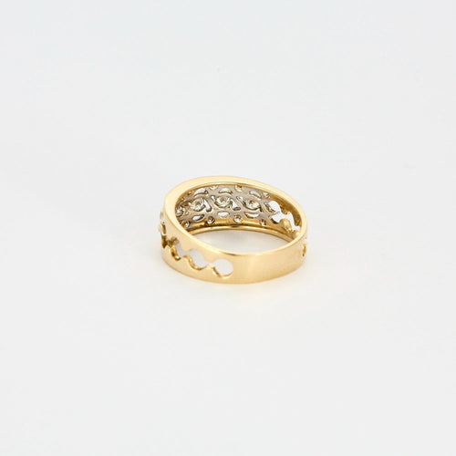 Bague 54 Bague Or jaune et Diamants 58 Facettes DV6176-1