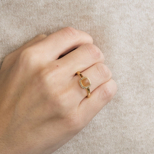 Bague FRED-  Bague de la collection "Pain de sucre" en or rose , quartz rose et diamants 58 Facettes DV0771-3