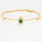 Bracelet Bracelet semi rigide Or jaune Diamants et Emeraude 58 Facettes DV0751-6
