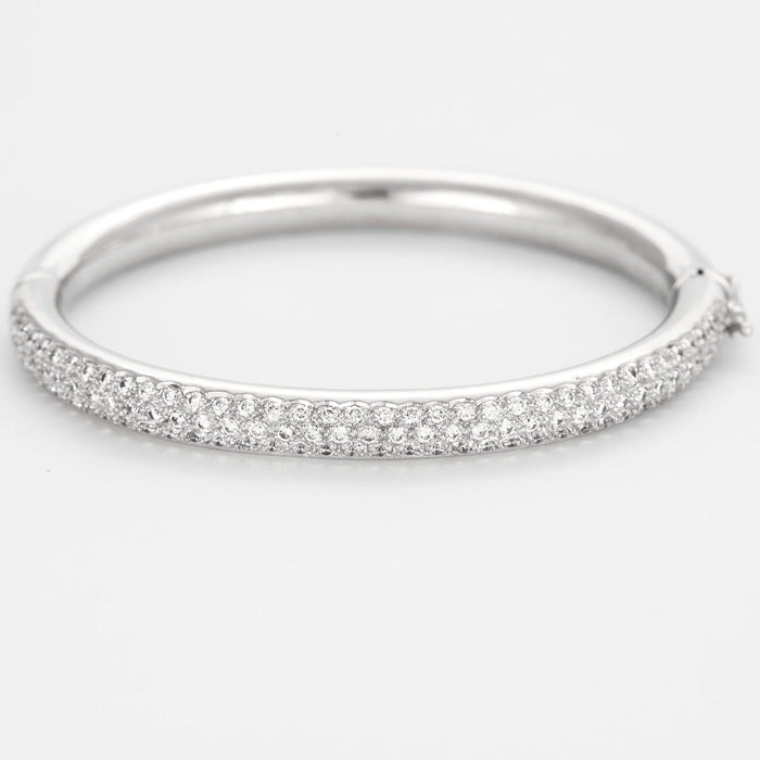 Bracelet Bracelet jonc Or blanc et Diamants 58 Facettes DV0751-1