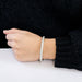 Bracelet Bracelet jonc Or blanc et Diamants 58 Facettes DV0751-1