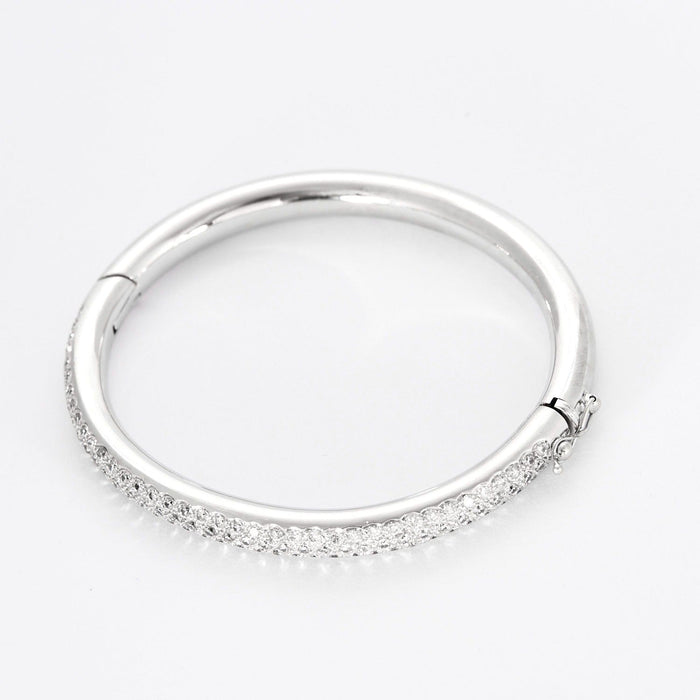 Bracelet Bracelet jonc Or blanc et Diamants 58 Facettes DV0751-1