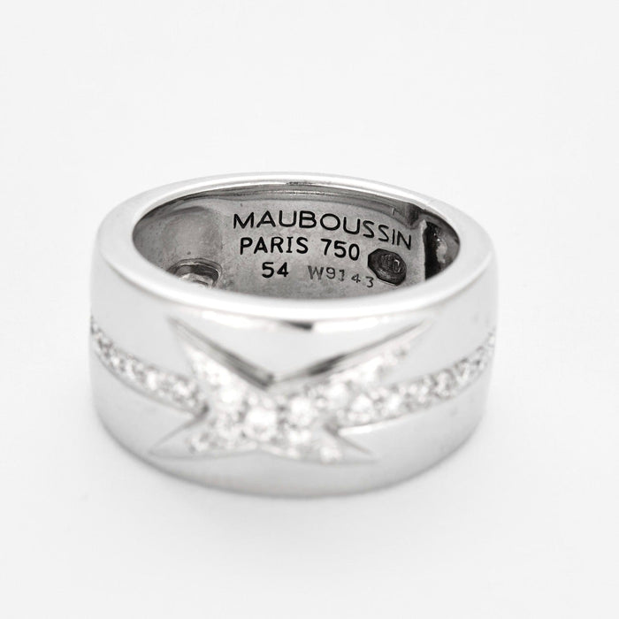 Bague MAUBOUSSIN "MES NUANCES A TOI" - Bague  en or gris et diamants 58 Facettes DV7600-1