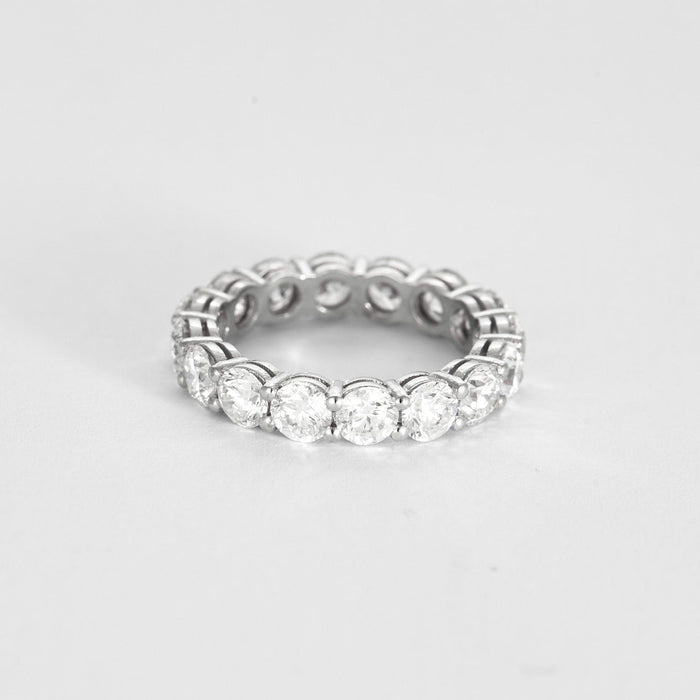 Bague 51 Alliance en or gris et diamants 58 Facettes DV6940-3-51-2