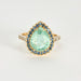 Bague 54 Bague or jaune, tourmaline, saphirs, diamants 58 Facettes DV6940-1-54