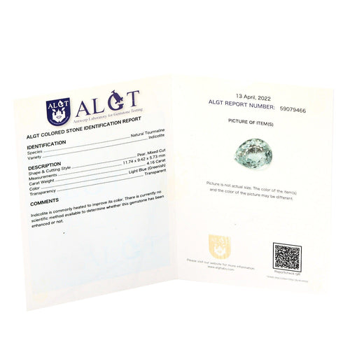 Bague 54 Bague or jaune, tourmaline, saphirs, diamants 58 Facettes DV6940-1-54