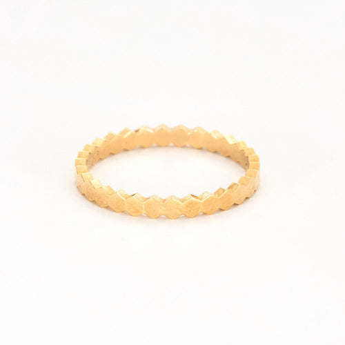 Bague 57 CHAUMET- Alliance " Bee My Love" en or jaune 58 Facettes DV0771-2-57-3