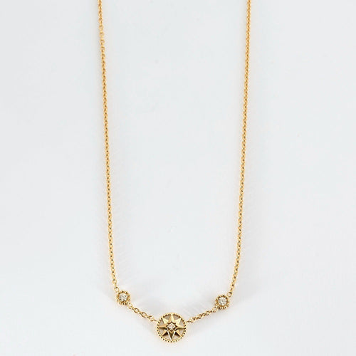 Collier DIOR-ROSE DES VENTS - Collier en or jaune, nacre et diamants 58 Facettes DV0774-1