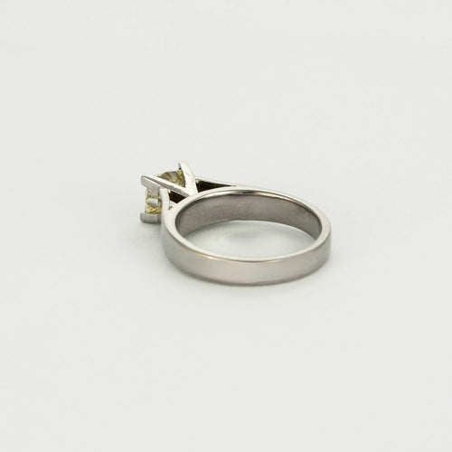 Bague 52 Bague solitaire en Or blanc Diamant Coussin 58 Facettes DV6974-1