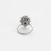 Bague 51 Marguerite or blanc, saphir et diamants 58 Facettes DV6435-2-51-2