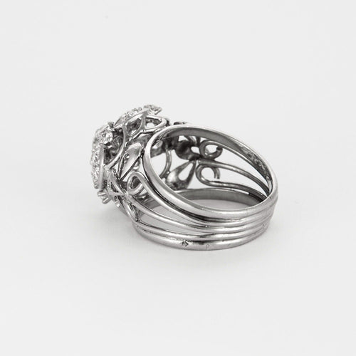 Bague 58 Bague en or gris et diamant 58 Facettes DV6878-1-58-2