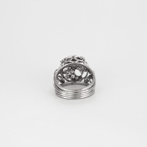 Bague 58 Bague en or gris et diamant 58 Facettes DV6878-1-58-2