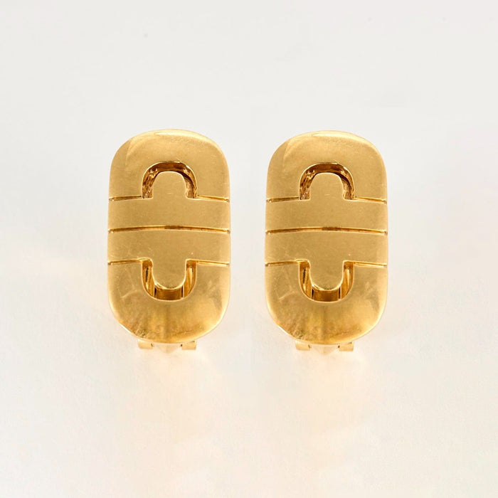 BULGARI - PARENTESI - Par de pendientes de oro amarillo