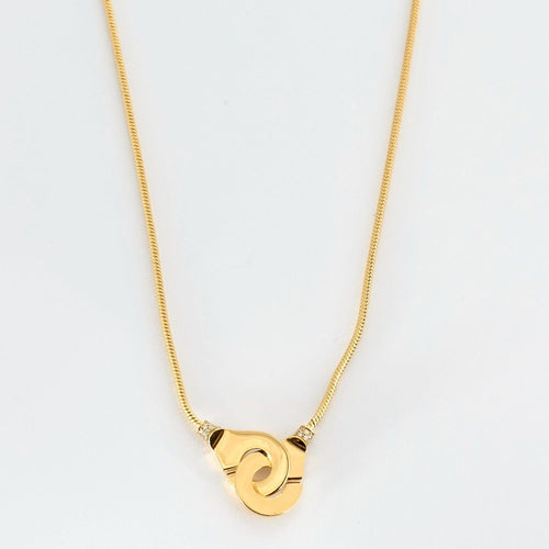 Collier DINH VAN - MENOTTES  R12- Collier en or jaune et diamant 58 Facettes DV0774-2