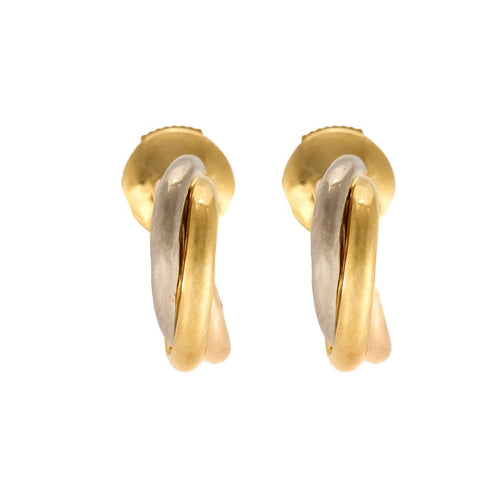 Boucles d'oreilles CARTIER - Trinity - Boucle d'oreilles Or jaune, rose et blanc 58 Facettes DDV7684-1