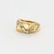Bague 59 Bague jonc  or jaune et Diamant 58 Facettes DV4328-6-59-2