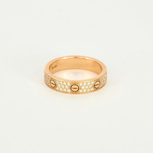 Bague 49 CARTIER - Love - Alliance Or rose et Diamants 58 Facettes DV8241-1-49-1