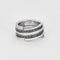 Bague 51 DINH VAN - Spirale - Deux bagues, Or blanc et Diamant 58 Facettes DV8253-2-51-1
