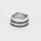 Bague 51 DINH VAN - Spirale - Deux bagues, Or blanc et Diamant 58 Facettes DV8253-2-51-1