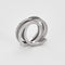 Bague 51 DINH VAN - Spirale - Deux bagues, Or blanc et Diamant 58 Facettes DV8253-2-51-1