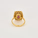 Bague 50 Bague en or jaune, rubis calibrés et diamants 58 Facettes DV7657-1-50-2